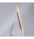 Trofeo Galvano de Madera y Cristal "Triangle"