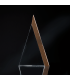 Trofeo Galvano de Madera y Cristal "Triangle"