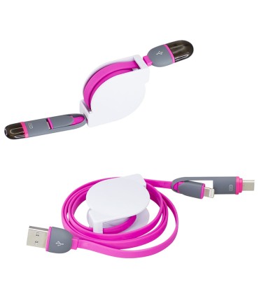 Connect Multicargador Retráctil