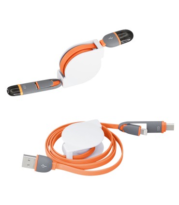 Connect Multicargador Retráctil