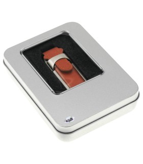 Pendrive 4GB de Metal y Cuero
