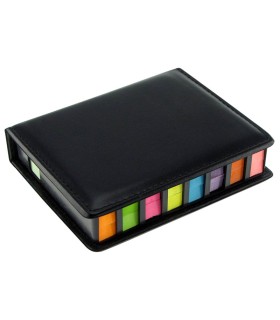 Set de Notas Adhesivas de PU Negro