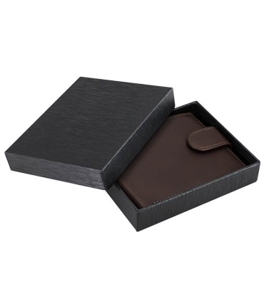 Deluxe Billetera de Cuero Color Café