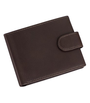 Deluxe Billetera de Cuero Color Café