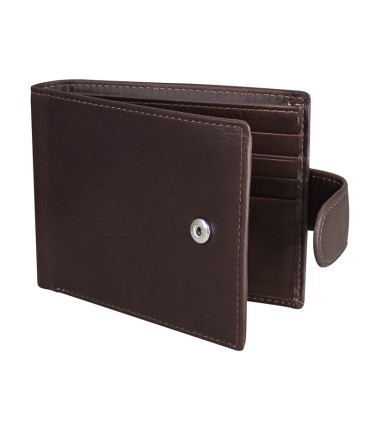 Deluxe Billetera de Cuero Color Café