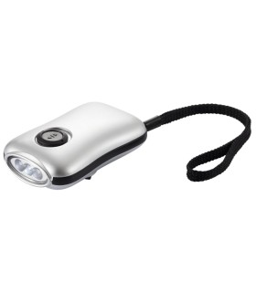 Linterna 3 LED con Dínamo