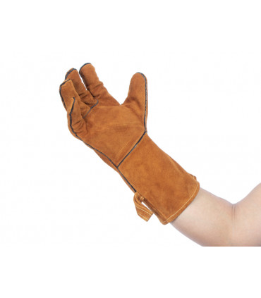 Par de Guantes de Cuero Gamuza