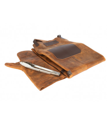 Set Asador de Cuero de Búfalo