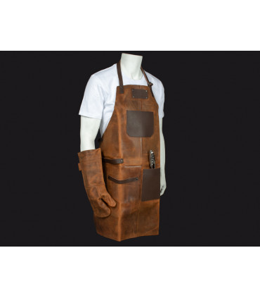 Set Asador de Cuero de Búfalo