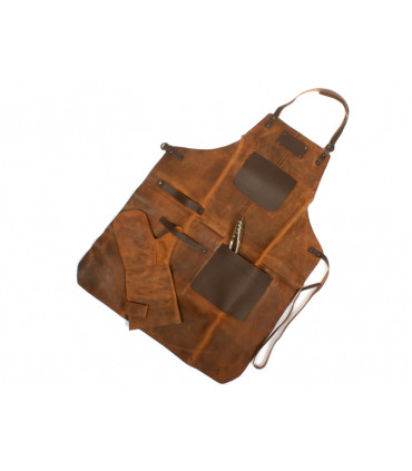 Set Asador de Cuero de Búfalo