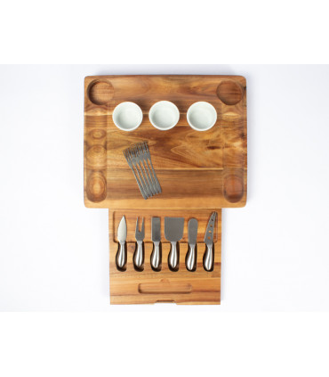 Tabla de Quesos con 12 Herramientas