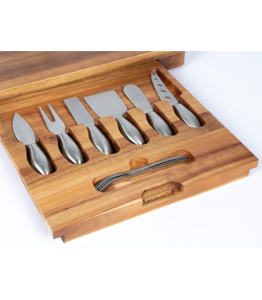 Tabla de Quesos con 12 Herramientas