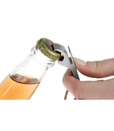 Llavero Destapador Plateado