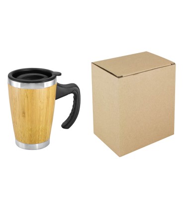 Mug de Bamboo con Asa Plástica