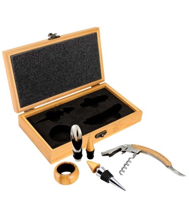 Set de Vino de Bamboo