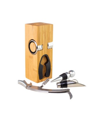 Set de Vino de Bamboo