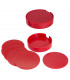 Set de Posavasos Plásticos Redondos