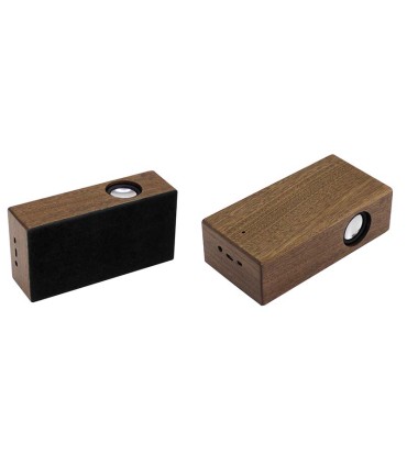 Parlante Grande Inducción Madera Nogal