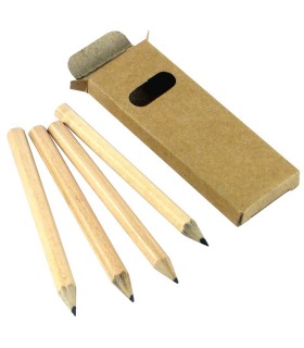 Set 4 Lápices de Grafito Negro