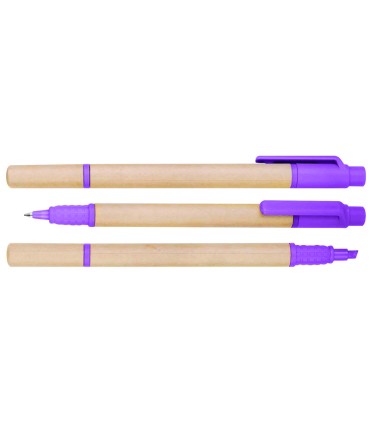 Bolígrafo Ecológico con Destacador