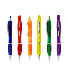 Bolígrafo con Destacador Wind Color