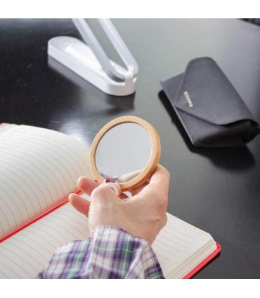 Espejo Circular Bambú