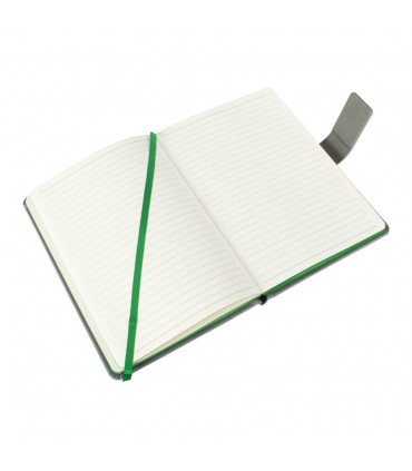 Cuaderno A5 Gris PU Tapa Dura