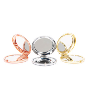 Espejo metálico doble con aumento "BARDOT"