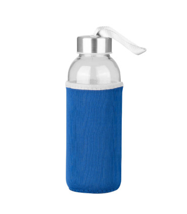 Botella de Vidrio Silica con funda de Neopreno 440cc