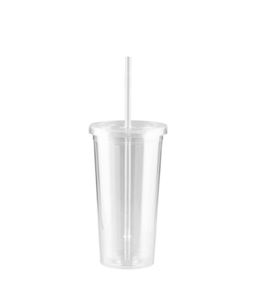 Vaso plástico doble pared aislante 600cc