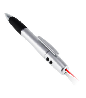 Bolígrafo plástico con LED y Puntero Láser