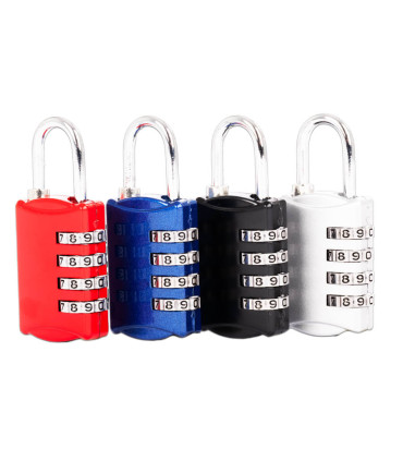 Candado metálico "SYDNEY" con clave 4 dígitos