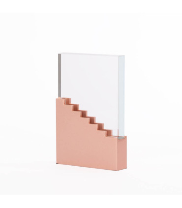 Trofeo de Acero Encobrizado y Cristal "Ladder"