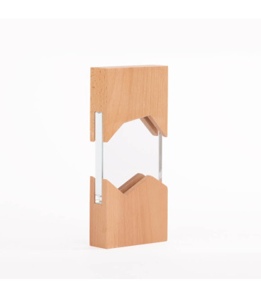 Trofeo Galvano de Madera y Cristal Steven