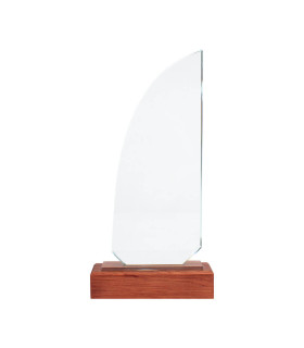 Trofeo Galvano de Madera y Cristal Sail