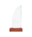 Trofeo Galvano de Madera y Cristal "Sail"