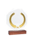 Trofeo Galvano de Madera, Cristal y Acero Phelps