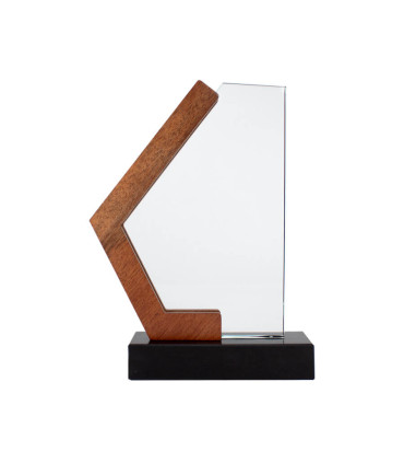 Trofeo Galvano de Madera, Mármol y Cristal Mercx