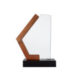 Trofeo Galvano de Madera, Mármol y Cristal "Mercx"