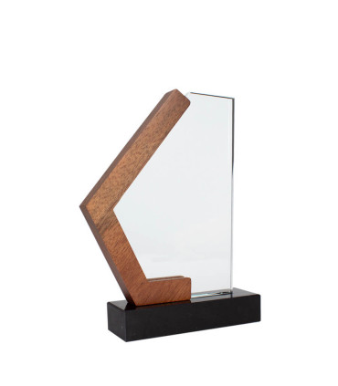 Trofeo Galvano de Madera, Mármol y Cristal Mercx