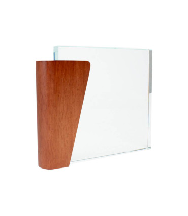 Trofeo Galvano de Madera y Cristal Lewis