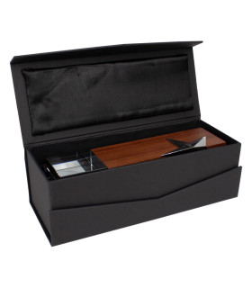 Trofeo de Madera y Cristal "Silver Star"