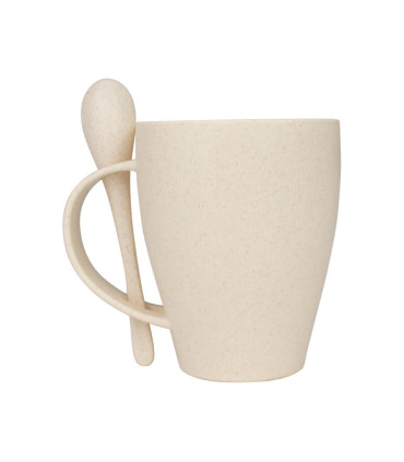 Mug de caña de Trigo con Cuchara