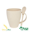 Mug de caña de Trigo con Cuchara 400cc