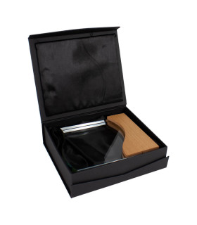 Trofeo Galvano de Madera y Cristal "Wave"