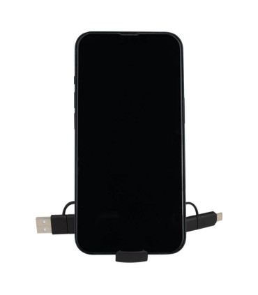 Connect Multicargador Retráctil 4 en 1 de ABS/Bamboo