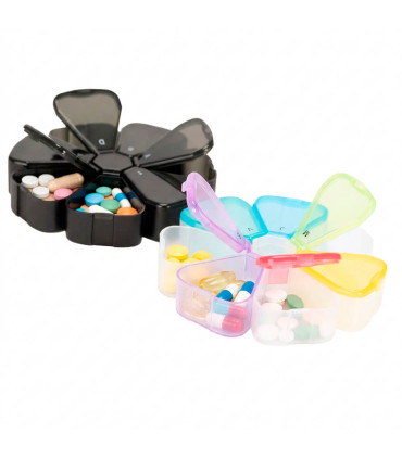 Pastillero Plástico 7 días "FLOWER"