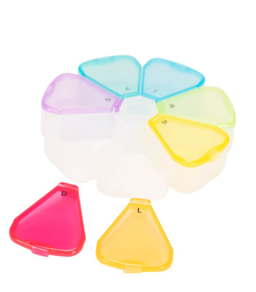 Pastillero Plástico 7 días "FLOWER"