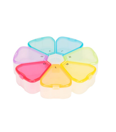 Pastillero Plástico 7 días "FLOWER"