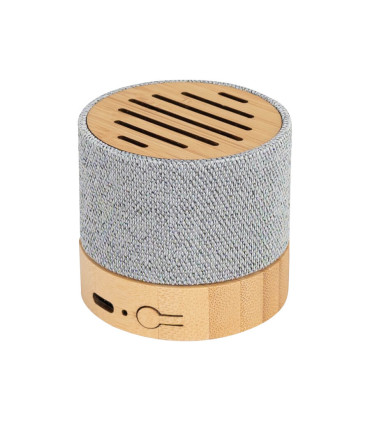 Parlante Altavoz de Bamboo y tela RPET "TRUE"
